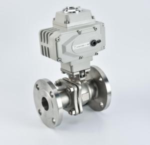 Haoye Chất lượng cao thép không gỉ mặt bích bóng van nhỏ thiết bị truyền động điện tiêu chuẩn van điều khiển cho cao trực tiếp Trung Quốc - Product Image 1