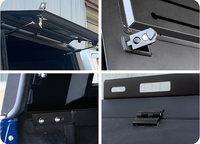 Capote rigide pliable en alliage d'aluminium de qualité supérieure pour Nissan Frontier Silverado Ranger - Coque de camping imperméable avec serrure de hayon manuelle