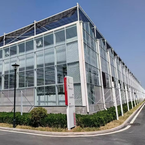 Costruzione della struttura d'acciaio con la parete divisoria di vetro <span class=keywords><strong>per</strong></span> la costruzione del telaio d'acciaio leggero prefabbricato della serra e del ristorante - Product Image 5