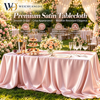 Nappe de table rectangulaire personnalisée, faite à la main, en satin brillant, lavable, de luxe, pour hôtel, conférence, mariage, anniversaire, présentation de desserts