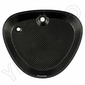 Para Simson S50 S51 S53, Piezas de Motocicleta, Cubierta Lateral Cuadrada de Fibra de Carbono 100%, Protector de Batería - Forge - Product Image 6