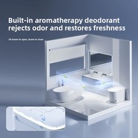 Toilette intelligente avec bidet, entièrement automatique, commande vocale, modèle tout-en-un, céramique, électrique, usage domestique, sans restriction de pression d'eau