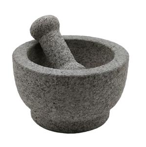 <span class=keywords><strong>Molcajete</strong></span> de Granito de Alta Calidad de 6.5 Pulgadas con Mortero y Pilón, Ecológico y Sostenible, para Moler Hierbas y Especias - Product Image 1