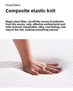 Colchón de Hotel de espuma viscoelástica de alta densidad YVT, tamaño súper único con resorte helicoidal de bolsillo, accesorio de cama cómodo - Product Image 2