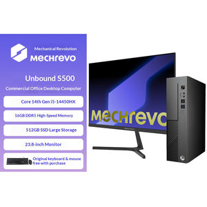 <span class=keywords><strong>PC</strong></span> de bureau commercial Mechanical Revolution Boundless S500 (Core I5-14450HX, 16 Go DDR5, 512 Go SSD) avec écran 23,8 pouces - Product Image 1