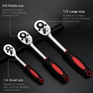 Chuyên Nghiệp 151 Mảnh Cơ Công Cụ Thiết Lập 1/4 "3/8" 1/2 "Ổ Đĩa 24 Răng Ratchet Ổ Cắm Cờ Lê Phổ Quát Metric CR-V Tự Động OEM - Product Image 5