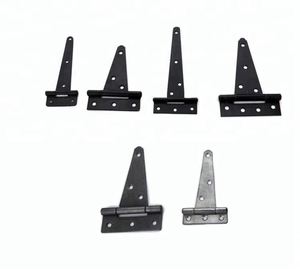 Charnière de fenêtre en fer forgé noir robuste WEKIS, antirouille, en zinc, pour abri de jardin, charnière décorative pour porte - Product Image 6