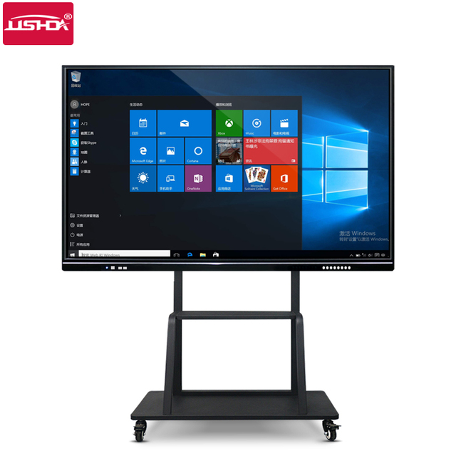 55 65 75 86 98inch Interactive Flat Panels with 4K LCD and Intelligent Interactive Whiteboard for School Teaching.