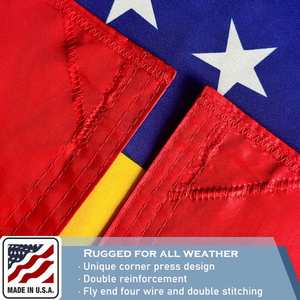 Bandera de Mississippi de 3 capas, 3x5 pies, 100% poliéster, resistente, colores vibrantes, doble cara, 2 ojales de latón para interior/exterior - Product Image 5