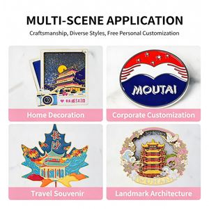 Aimants de réfrigérateur personnalisés en métal 3D avec logo de conception d'usine, vente en gros, aimants de réfrigérateur sur mesure - Product Image 4