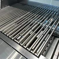 Gril de barbecue à gaz commercial professionnel en acier inoxydable 304 à 4 brûleurs
