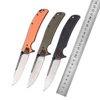 Couteau pliant multifonctionnel personnalisable en acier inoxydable ER, pour la survie en plein air, le camping, le bricolage, avec manche en plastique de qualité.