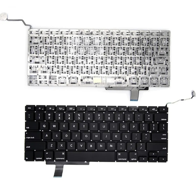 Wholesale Laptop Keyboard for Apple MacBook Pro 17" A1297 Replacement Keyboard US English Layout with Screws & Backlight