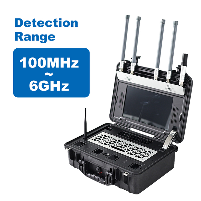 5KM Distance 100MHz~6GHz UAV Signal Detector Location and Tracking of Drones and Pilots Omni-Directional Drone Detection