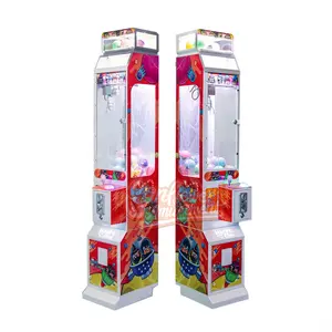 Équipement d'amusement bon marché jeu d'arcade à pièces machine à jeux mini grue à griffes machine jouets avec boîte cadeau
