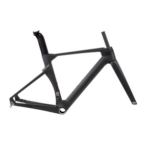 Fábrica al por mayor R10 700C fibra de carbono cuadro de <span class=keywords><strong>bicicleta</strong></span> de carretera cuadro de freno de disco aerodinámico bicicletas de carretera piñón fijo BMX MARCO DE USO - Product Image 1