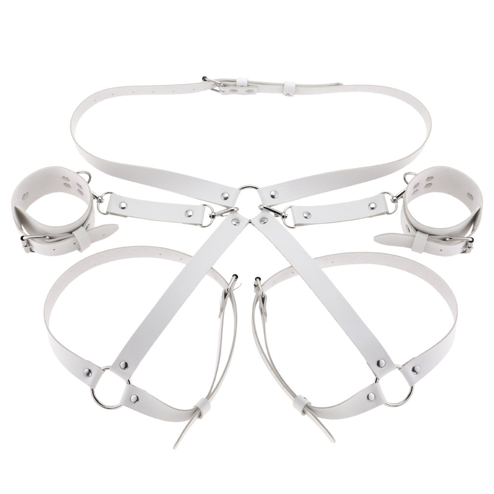 Cintura Giarrettiera Con Pettorina In Pelle Da Donna Con Catena Cintura Con Giarrettiere Per La Coscia Stile Hip Hop
