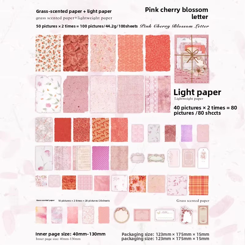 C Pink Cherry Blossom Letter(white)
