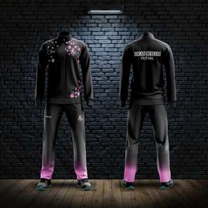 Maßgeschneiderter Langarm-Fußball-Trainingsanzug, Wettkampf-Auszeichnungsanzug, Herbst- und Winter-Dickes Sportbekleidungsset - Product Image 3