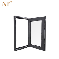 Ventana Francesa de Doble Vidrio Arqueada con Apertura Horizontal Pivotante