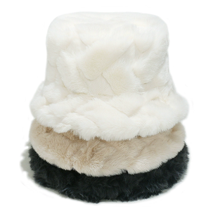 Sombrero de Piel Sintética de Conejo, Grueso y Cálido, Estilo Japonés, Unisex, Color Puro, Fresco y Sencillo, para las Cuatro Estaciones - Product Image 1