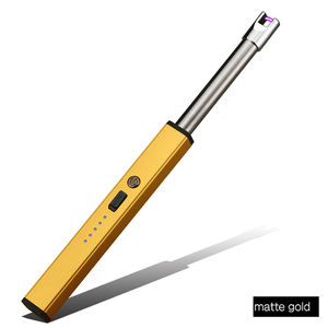 2025 élégant personnalisé plasma mince BBQ rechargeable cuisine portable bougie arc électrique USB briquet - Product Image 6