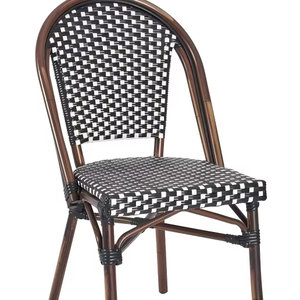Sedie da Esterno per Ristoranti, Caffè, Hotel, Terrazze e Giardini - Sedie da Pranzo Moderne Impilabili in Rattan - Product Image 1