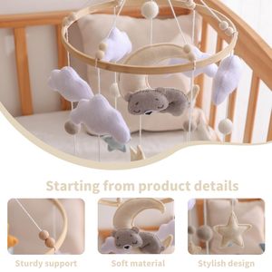 Mobile Montessori doux personnalisé pour bébé pour lit bébé certifié CE CPC Mobile ours suspendu pour chambre de bébé Jouet éducatif - Product Image 5