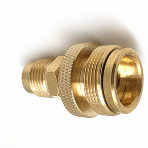 Brass 3/8 Male Flare To 1LB Gas Cylinder Adapter For Camping <b>Stove</b> Portable Outdoor Use - Product Image 3