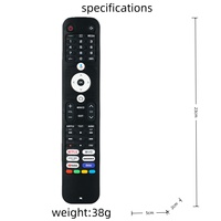 Housse de protection en silicone pour télécommande TV Haier HTR-U32G, avec découpe ajourée, anti-chute et couleur lumineuse épaisse