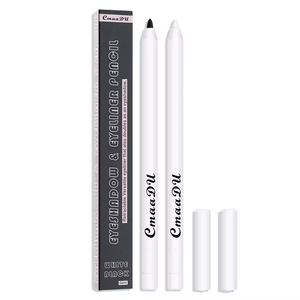 Cmaadu ดินสอเขียนขอบตากันน้ำติดทนนานอายไลเนอร์2ชิ้น/กล่องสีดำและสีขาว - Product Image 1