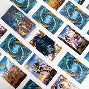 Impression d'usine Tarot personnalisé Inspiration Affirmation Femmes Deck positif Oracle Cartes de tarot personnalisées - Product Image 6