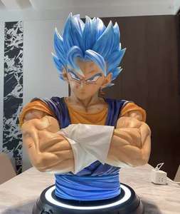 Escultura de Vegeta de Dragon Ball, Personaje de Acción, Busto de Anime de Vegeta, Busto de Goku para Decoración del Hogar - Product Image 1