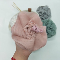 Éponge de bain en forme de rose confortable à vendre, éponge de bain en maille colorée, éponge de bain en loofah, éponge de douche