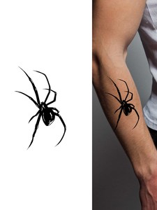 Autocollant de tatouage temporaire imperméable, dessiné à la main, pour visage, bras, corps, finition mate, pour hommes, femmes, fêtes, festivals, événements - Product Image 2
