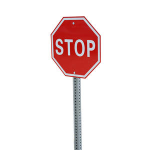 Custom 8ft Gegalvaniseerd Metalen Staal Vierkant U Kanaal Stopbord <span class=keywords><strong>Post</strong></span> Verkeersborden - Product Image 4