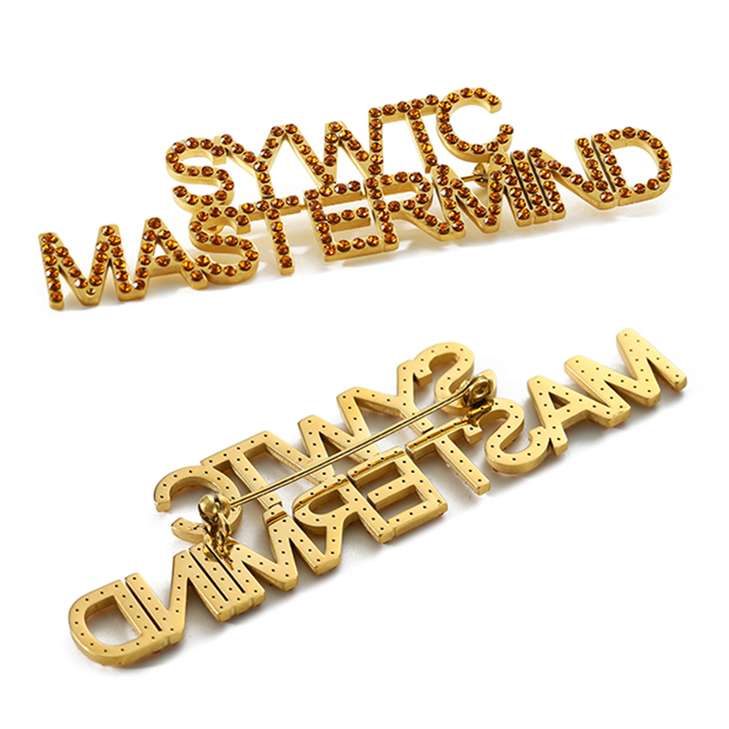 Hot Gold Brooches Women Me Stainless