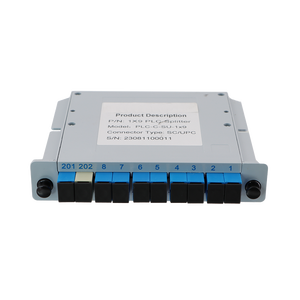 1*9 1:9 LGX PLC quang sợi quang Splitter Cassette thẻ chèn <span class=keywords><strong>SC</strong></span> giao diện sợi quang 1x9 PLC Splitter 1x9 - Product Image 1