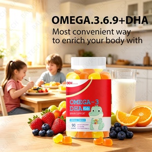 Suplementos de Aceite de Pescado Omega 3 DHA Puro y Natural para Niños, Marca Privada OEM/ODM, Gomitas de Omega 3 DHA para Niños - Product Image 3