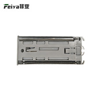 Amortisseur hydraulique en acier inoxydable et plastique - Amortisseur anti-basculement à double ressort et roulement à billes pour porte coulissante de placard