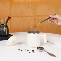 Tasse à mélanger pour lait chaud et froid facile à prendre Matériau SUS Rechargeable par USB Mousseur à lait et à café automatique