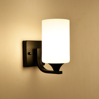 Applique Murale LED Dorée de Haute Qualité en Fer et Verre, Style Nordique Moderne Vintage, pour Couloir, Chambre, Hôtel, Intérieur, Dimmable, Garantie 2 Ans