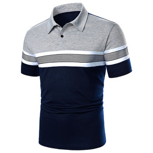 Coton professionnel hommes Slim Fit pour polos personnalisé décontracté Streetwear Anti-rides solide motif tricoté dernière conception - Product Image 1