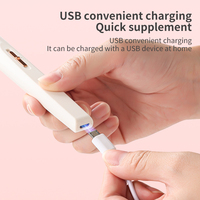 Perceuse à ongles sans fil USB, portable, rechargeable, en acier inoxydable, outil électrique pour le nail art, vitesse de 35000 tr/min, forme de stylo