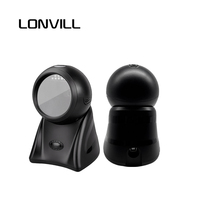 LONVILL Lector de Códigos de Barras 2D Inalámbrico con Luz de Inducción de Tres Colores, Millones de Píxeles y Batería de 2000 mAh para Puntos de Venta Minorista