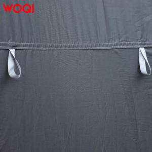 Tente de douche pliable d'urgence Woqi 120x120x190cm, installation rapide, simple couche, gris foncé, pour camping, plage, extérieur - Product Image 4