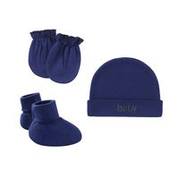 Guantes Antiarañazos de Algodón para Bebés Recién Nacidos, Estilo Europeo, Calentadores de Manos y Pies, Gorro de Verano, Directo de Fábrica