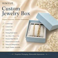 Caja de Joyería Ecológica de Lujo para Anillos, Collares y Pendientes, Interior de Terciopelo para Regalo, Materiales Reciclados, Portátil
