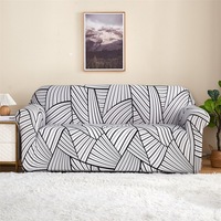 Housses de canapé modernes à motifs géométriques élastiques et imprimés Housse de confort pour canapé sectionnel à siège unique dans le salon