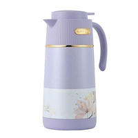 Termos kedap udara, 1,9l, kapasitas besar, desain cantik, Termos cetak besi, Pot kopi, termos panas, termos hangat